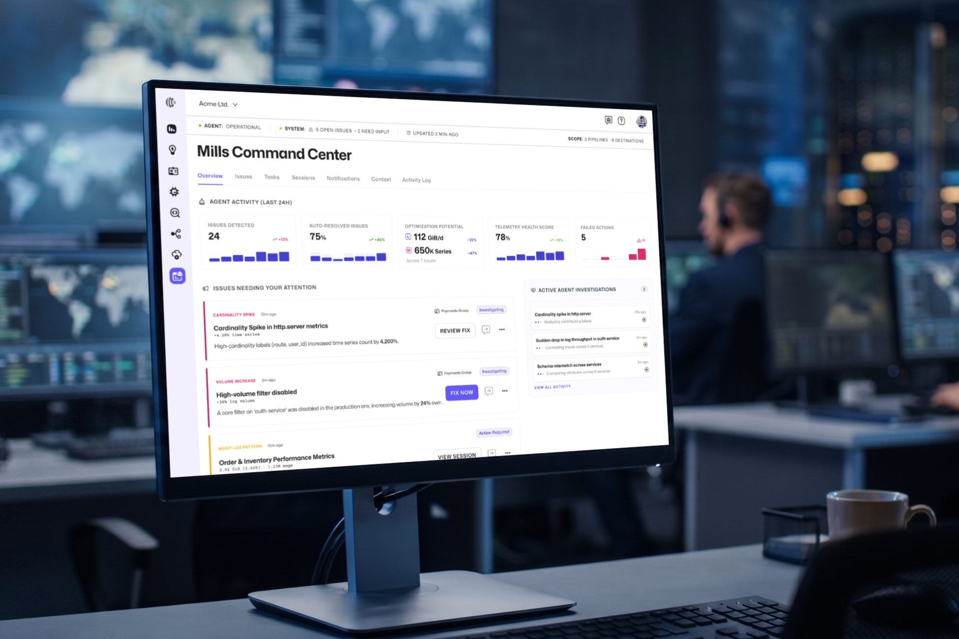 AI-Agent Command Center for Observability Platform project image 1