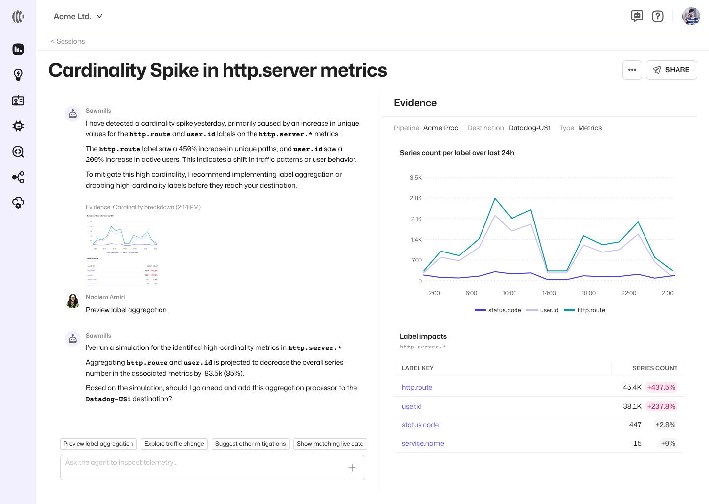 AI-Agent Command Center for Observability Platform project image 6